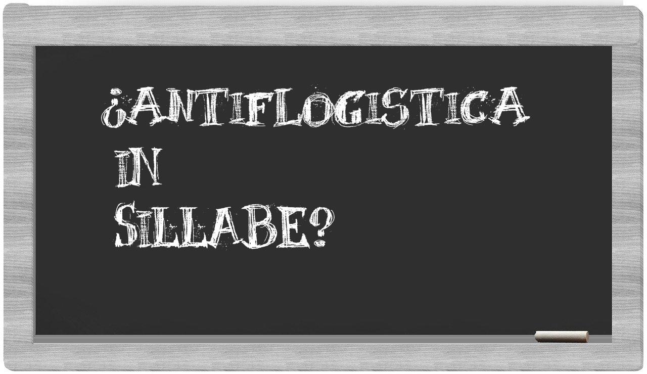 antiflogistica in syllables