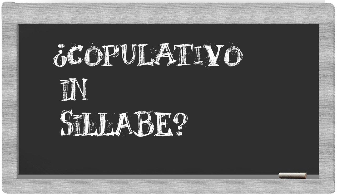 copulativo in syllables