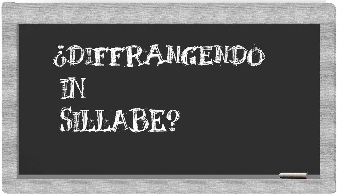 diffrangendo in syllables