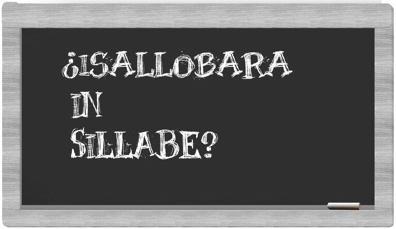 isallobara in syllables