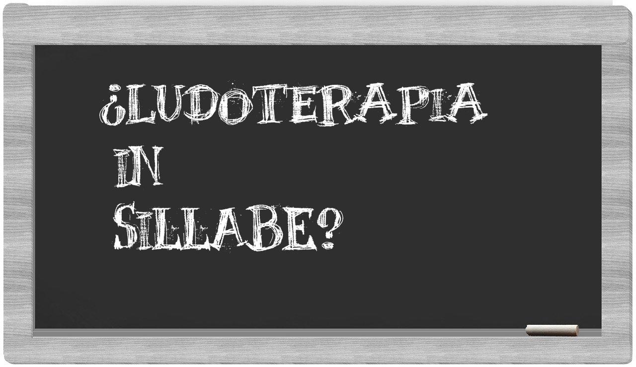 ludoterapia in syllables