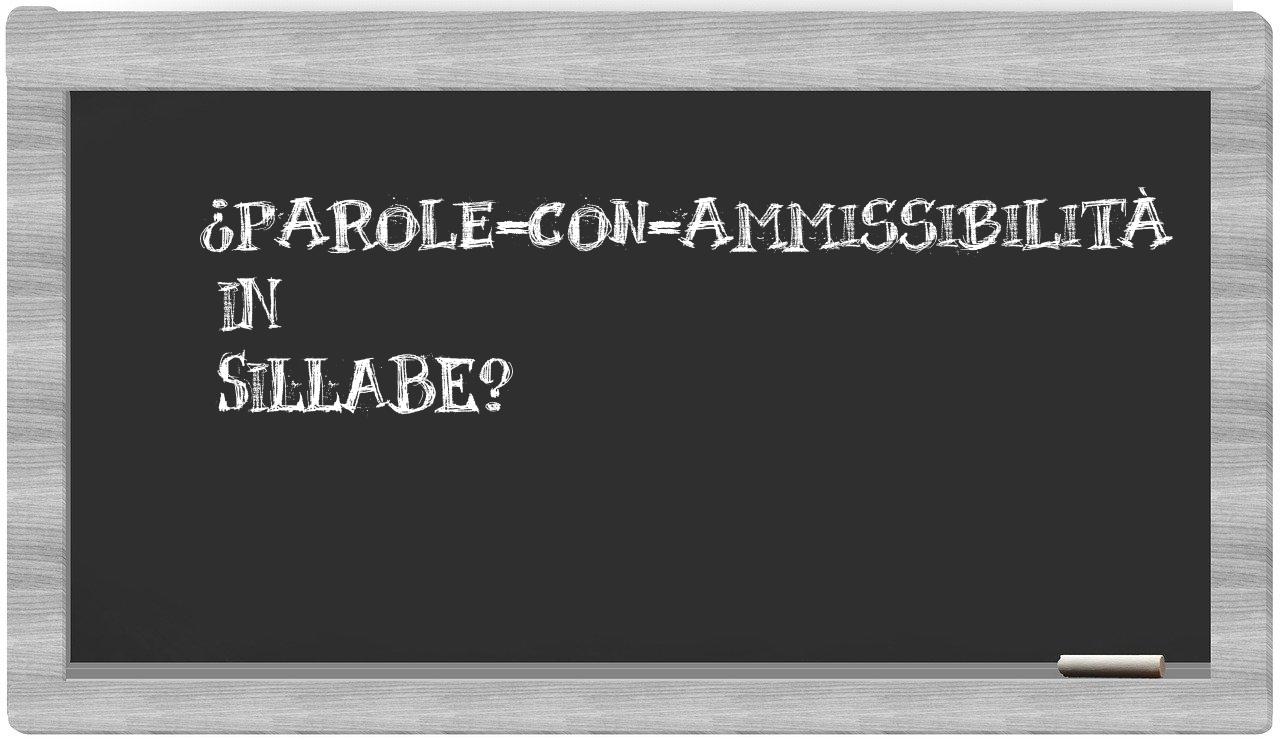 ¿parole-con-ammissibilità en sílabas?