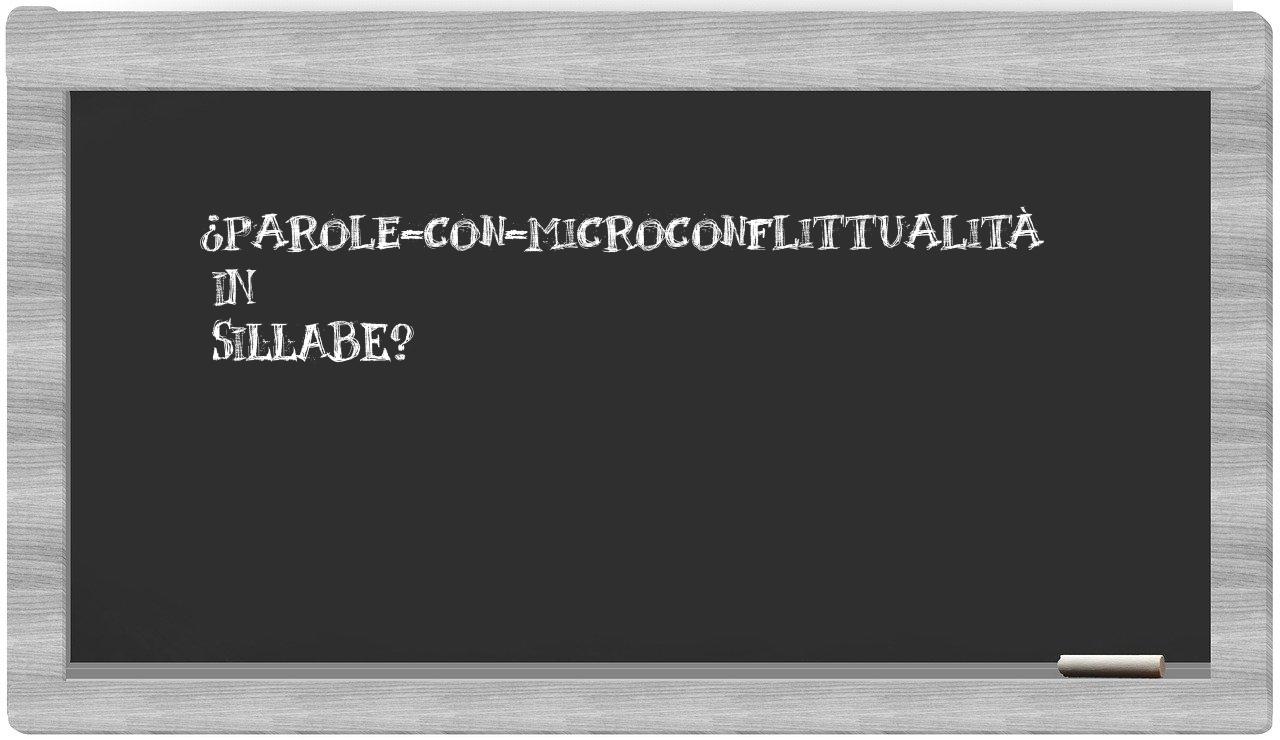 ¿parole-con-microconflittualità en sílabas?