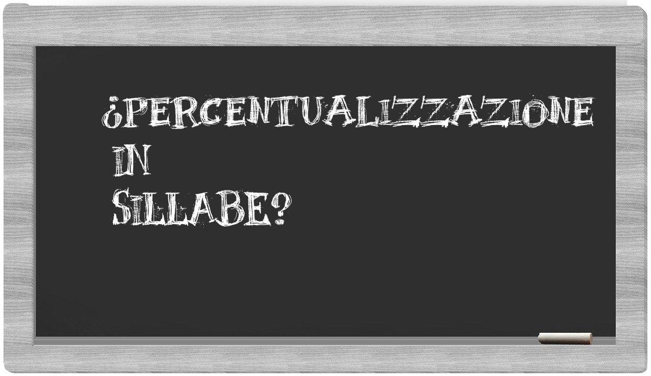 ¿percentualizzazione en sílabas?