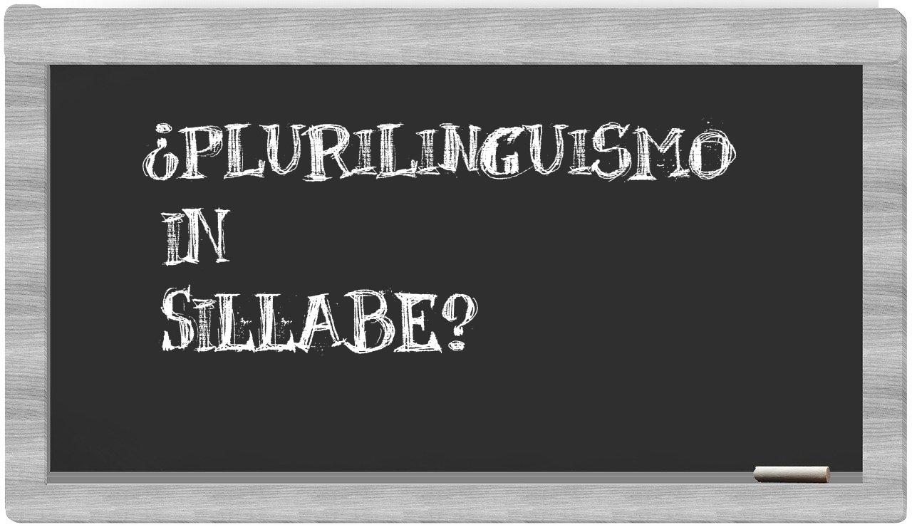 ¿plurilinguismo en sílabas?