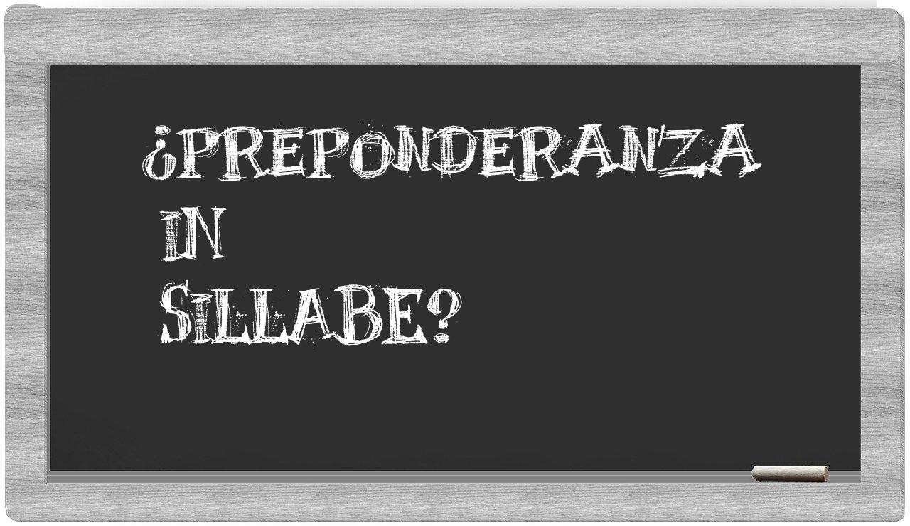 ¿preponderanza en sílabas?